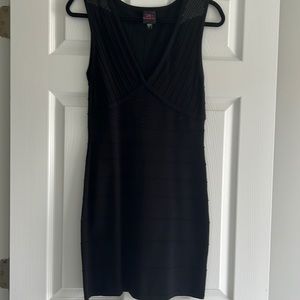 Bebe Black Bodycon Dress Women Size L
